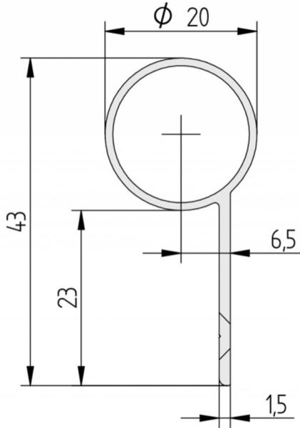 Athmer Fingerschutz-Profil BD 20/1750
